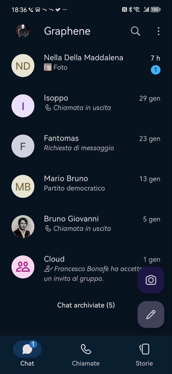 Graphene Messenger Interface